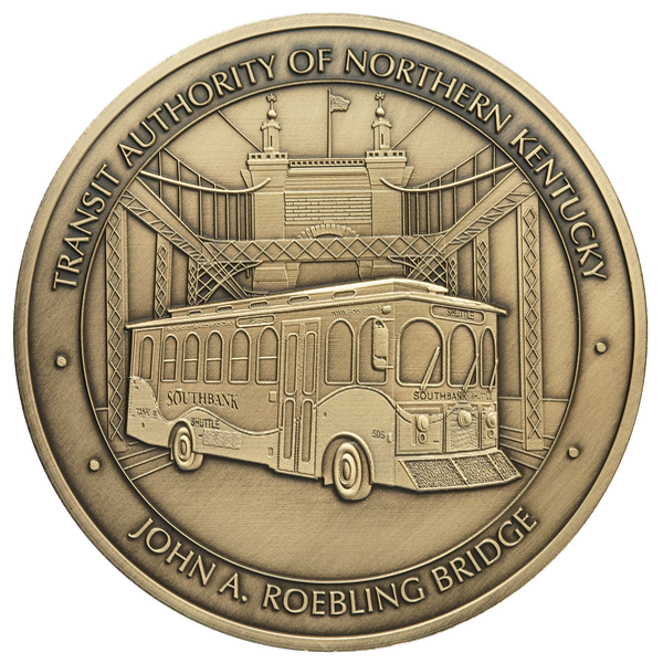 Transit Authority of Northern Kentucky dedication medal