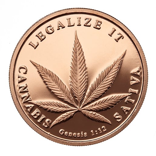 Support legalize it copper coin 
