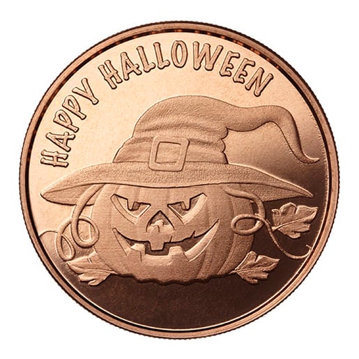 Halloween party favor - copper coin