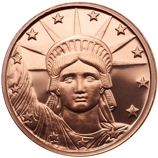 Liberty head copper coind