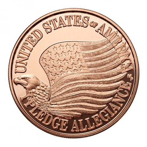 Pledge coin made from copper