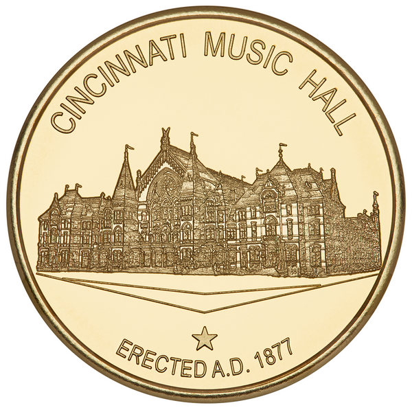 Cincinnati Music Hall giveaway coin